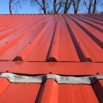 colorsteel-soft-edge-flashing-seal Colorsteel roof cladding with soft edge closure sealing flashing around rib profile to prevent water entry