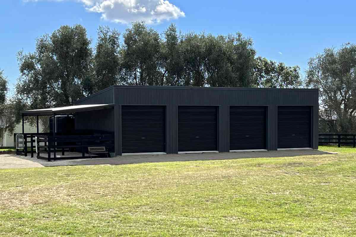 Durable steel shed built using New Zealand steel and COLORSTEEL® cladding, designed for long-term performance in local conditions